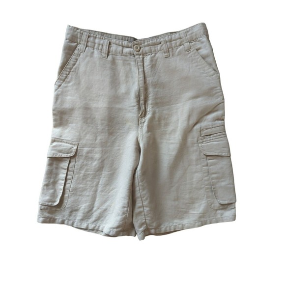 Bugle Boy Shorts Bugle Boy Mens 33 Light Khaki Textured Long Fit